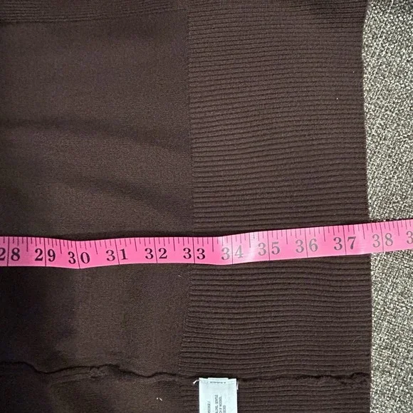 A New Day Women's Open Front Duster Long Cardigan Brown Size Medium New Sweater - Picture 9 of 12